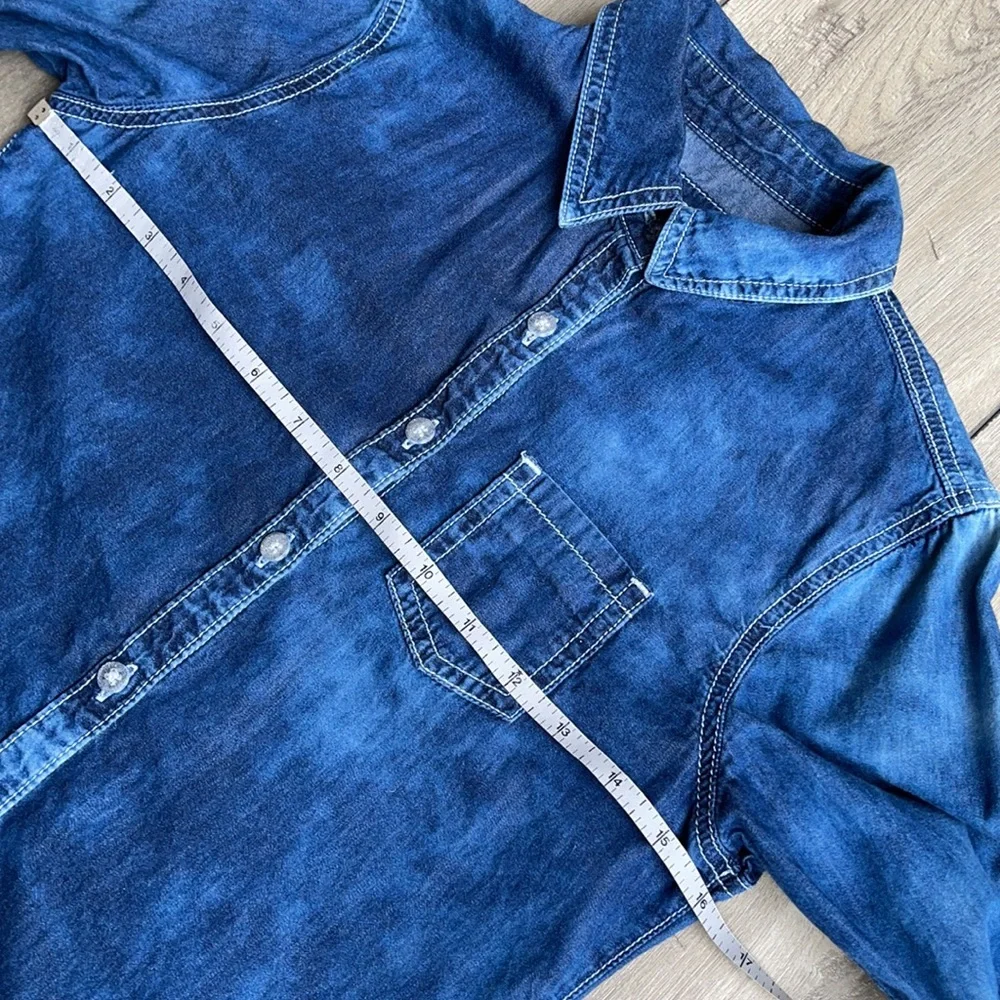 Justice Girl Denim Blouse Size 12